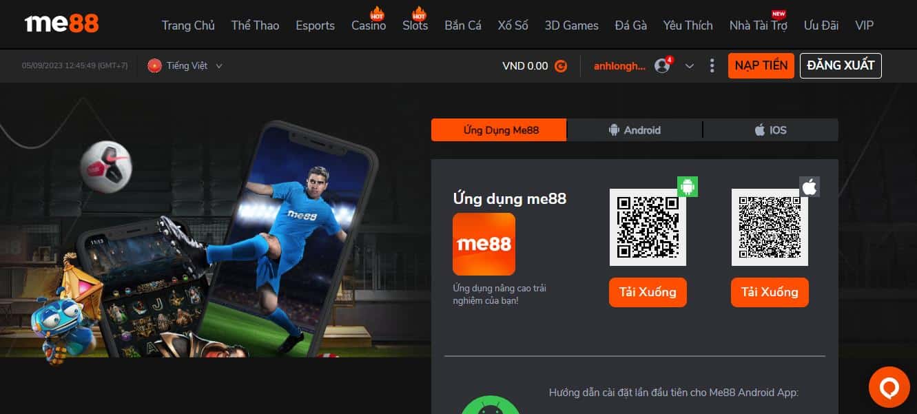 IV Hướng dẫn đăng ký tài khoản và tải ứng dụng Vip88 về điện thoại của bạn - Vip88