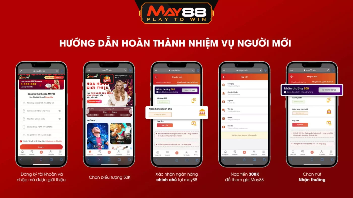 Hướng dẫn gửi và rút tiền tại Ngân hàng Win23 - Win23